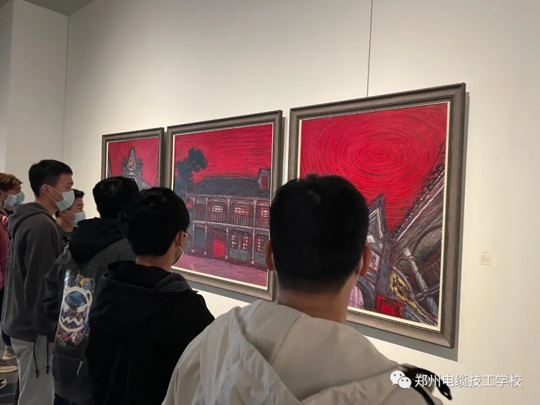 郑州电缆技工学校——红色画展里的思政课(图文)