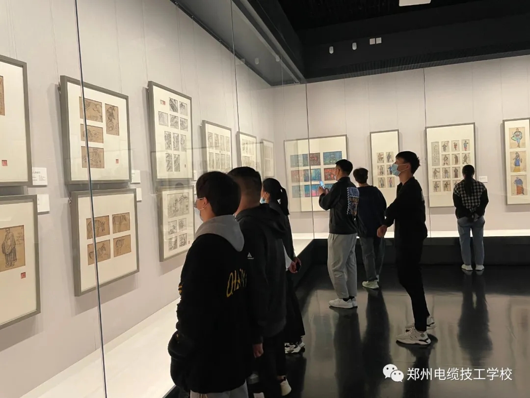 郑州电缆技工学校——红色画展里的思政课(图文)