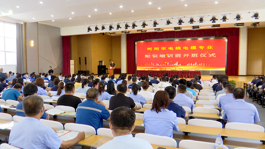 我校领导出席河间市电线电缆专业知识培训班开班仪式!